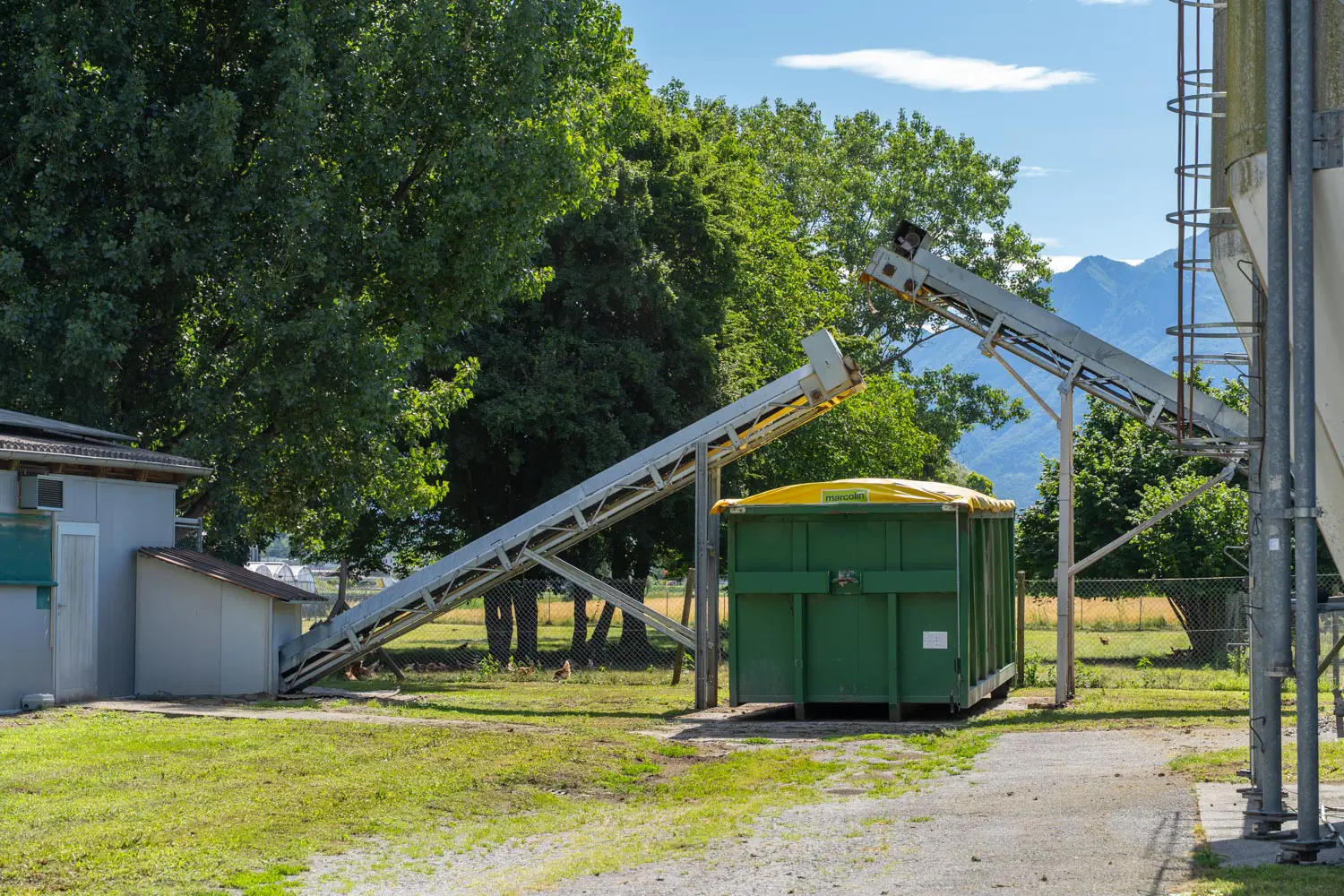 Impianto per la raccolta del letame destinato alla produzione di biogas